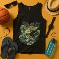 Zoo Keeper Lizard Lover Gift Iguana Tank Top thumb 4