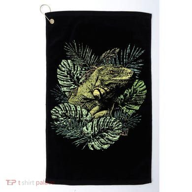 Zoo Keeper Lizard Lover Gift Iguana Golf Towel