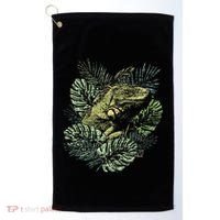 Zoo Keeper Lizard Lover Gift Iguana Golf Towel thumb 0