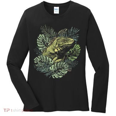 Zoo Keeper Lizard Lover Gift Iguana Women's Long Sleeve Shirt