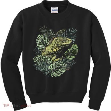 Zoo Keeper Lizard Lover Gift Iguana Kids Sweatshirt