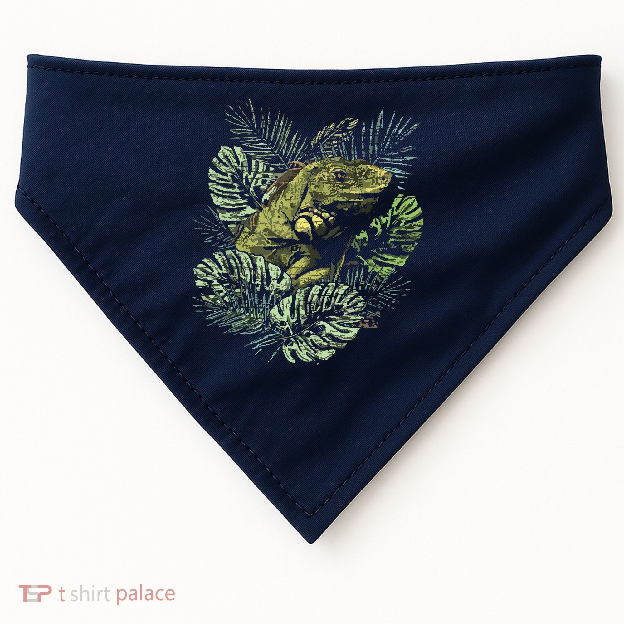 Zoo Keeper Lizard Lover Gift Iguana USA-Made Doggie Bandana