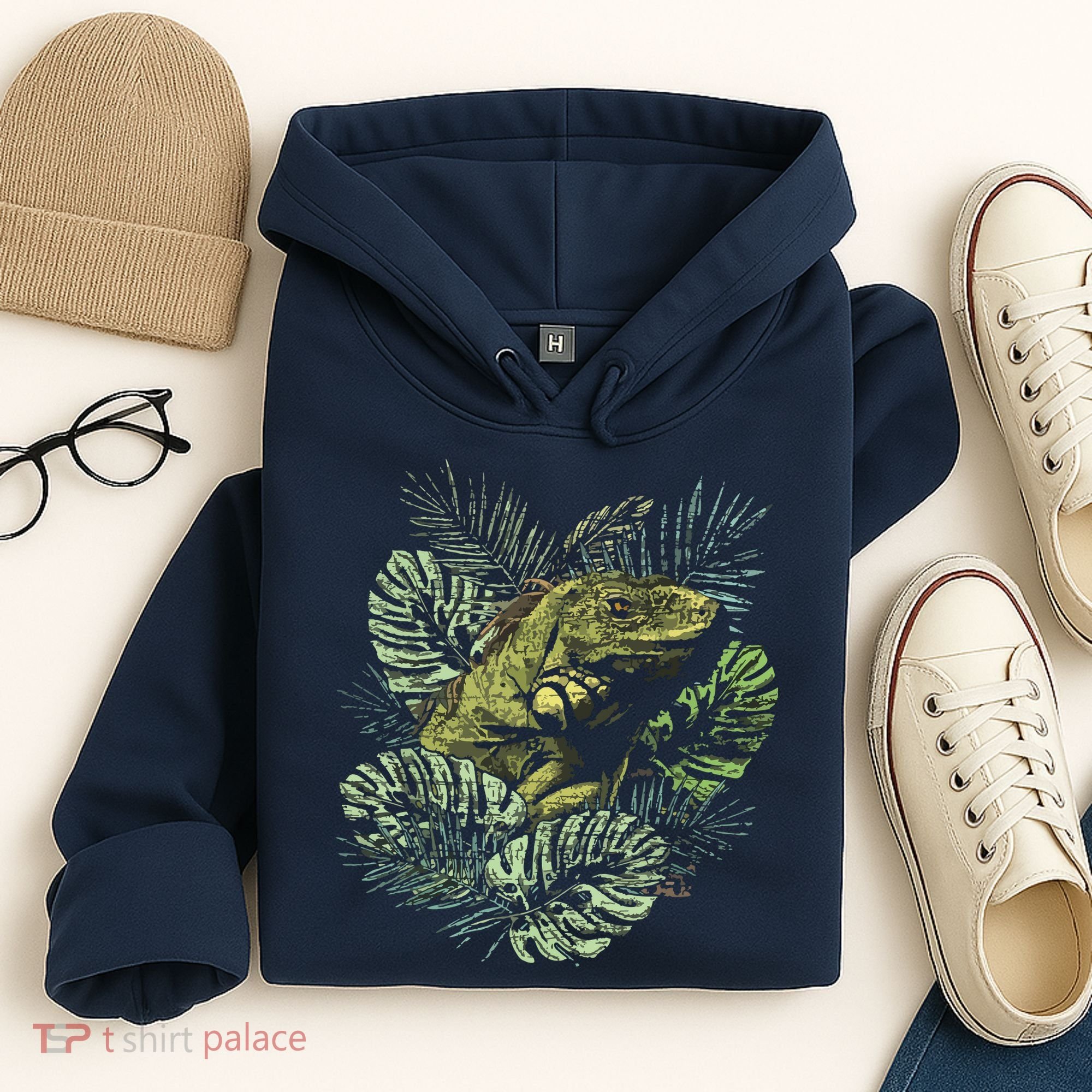 Zoo Keeper Lizard Lover Gift Iguana Hoodie