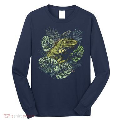 Zoo Keeper Lizard Lover Gift Iguana Long Sleeve Shirt