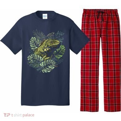 Zoo Keeper Lizard Lover Gift Iguana Pajama Set