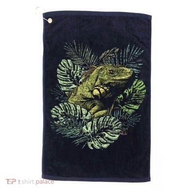 Zoo Keeper Lizard Lover Gift Iguana Golf Towel