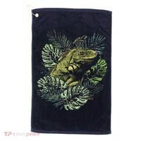 Zoo Keeper Lizard Lover Gift Iguana Golf Towel thumb 0