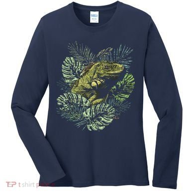 Zoo Keeper Lizard Lover Gift Iguana Women's Long Sleeve Shirt