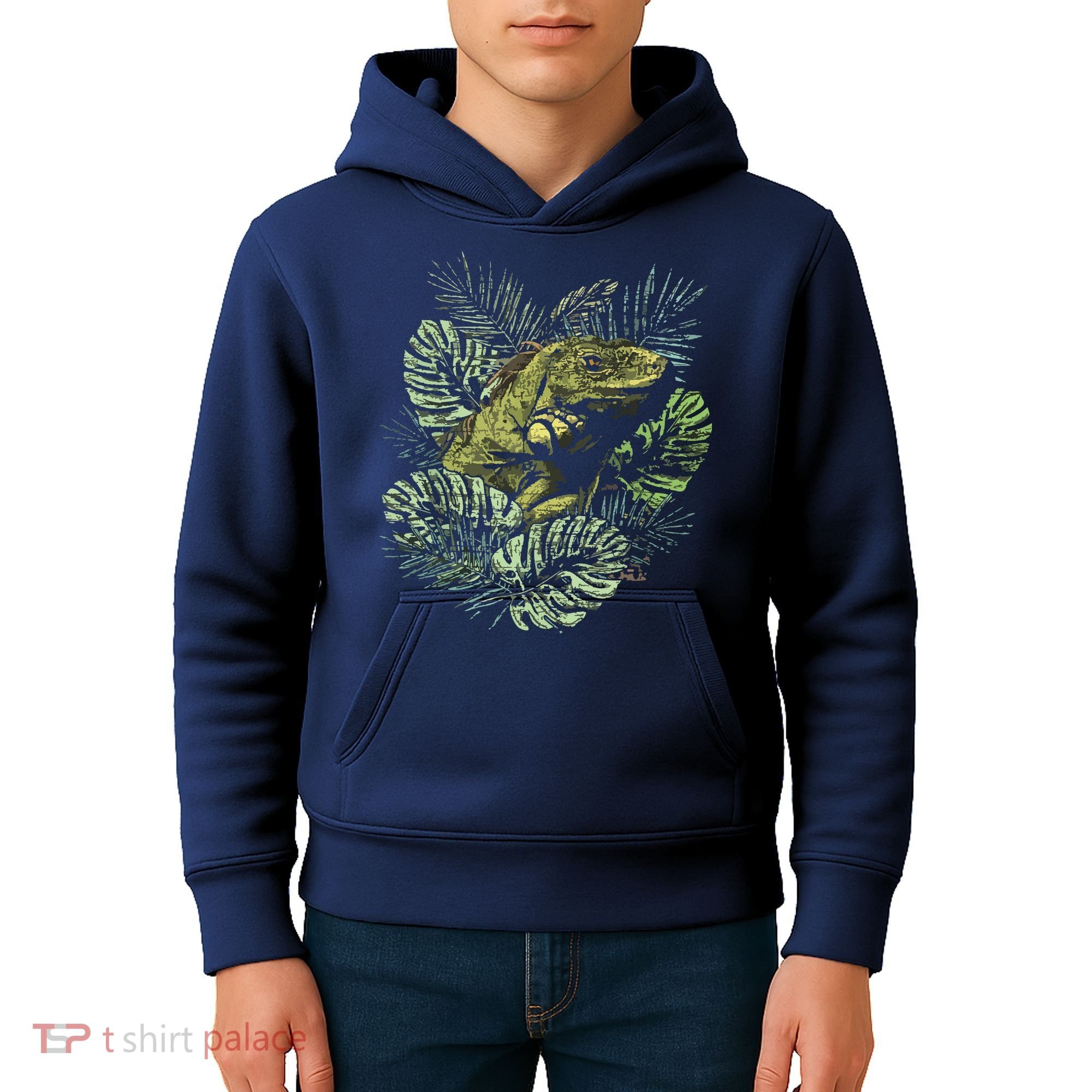 Zoo Keeper Lizard Lover Gift Iguana Kids Hoodie