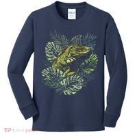 Zoo Keeper Lizard Lover Gift Iguana Kids Long Sleeve Shirt thumb 0