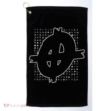 Zodiac Killer Symbol And Cipher True Crime Golf Towel
