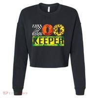 Zoo Keeper Wildlife Animal Lover Funny Gift Cropped Pullover Crew thumb 0