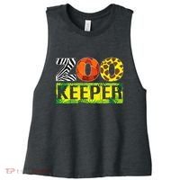 Zoo Keeper Wildlife Animal Lover Funny Gift Women's Racerback Cropped Tank thumb 0