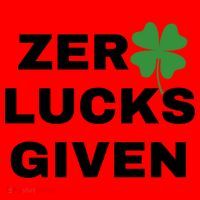 Zero Lucks Given Shamrock St Patricks Day Santa Hat thumb 1