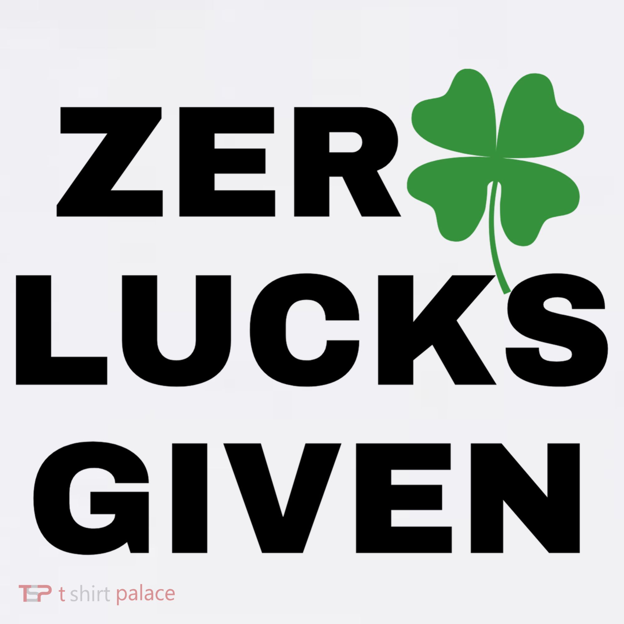 Zero Lucks Given Shamrock St Patricks Day Kids Hoodie
