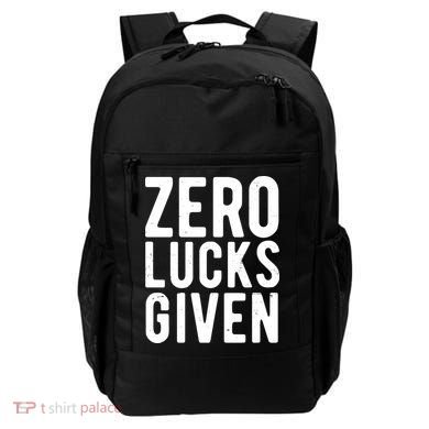 Zero Lucks Given St Patricks Day Backpack