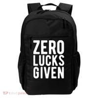 Zero Lucks Given St Patricks Day Backpack thumb 0