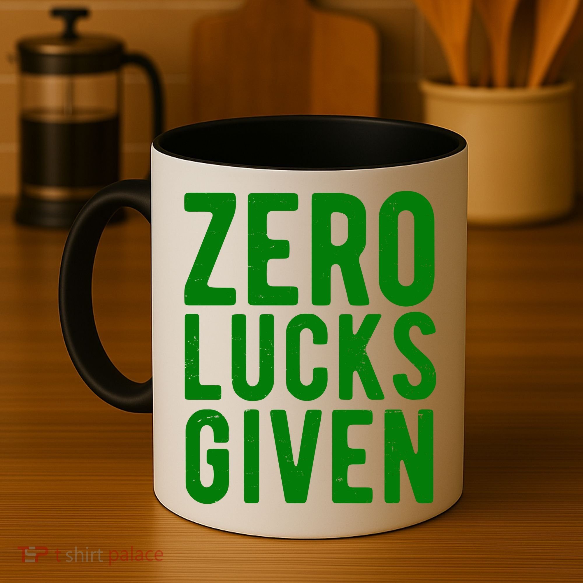 Zero Lucks Given St Patricks Day Coffee Mug