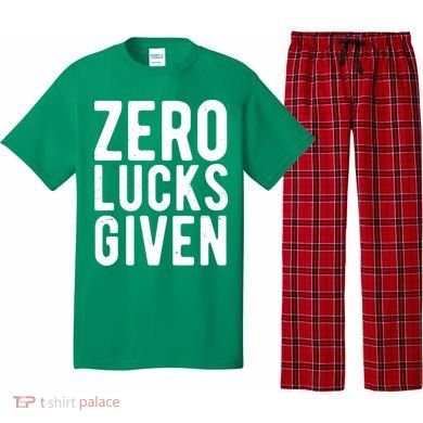 Zero Lucks Given St Patricks Day Pajama Set
