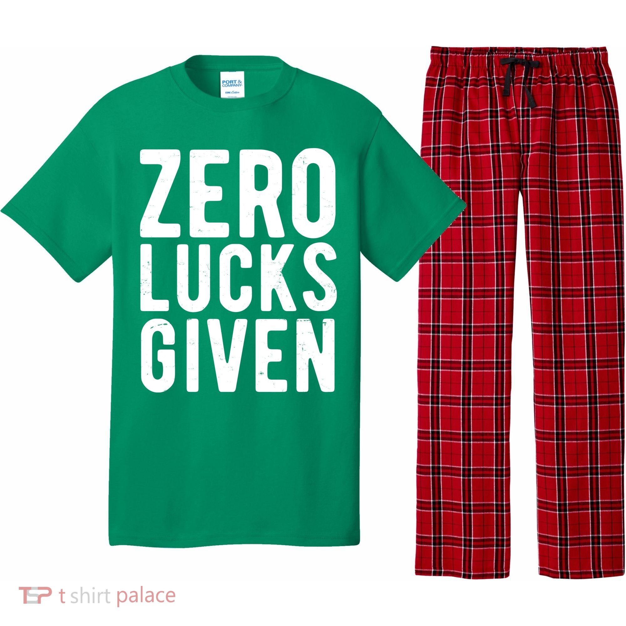 Zero Lucks Given St Patricks Day Pajama Set
