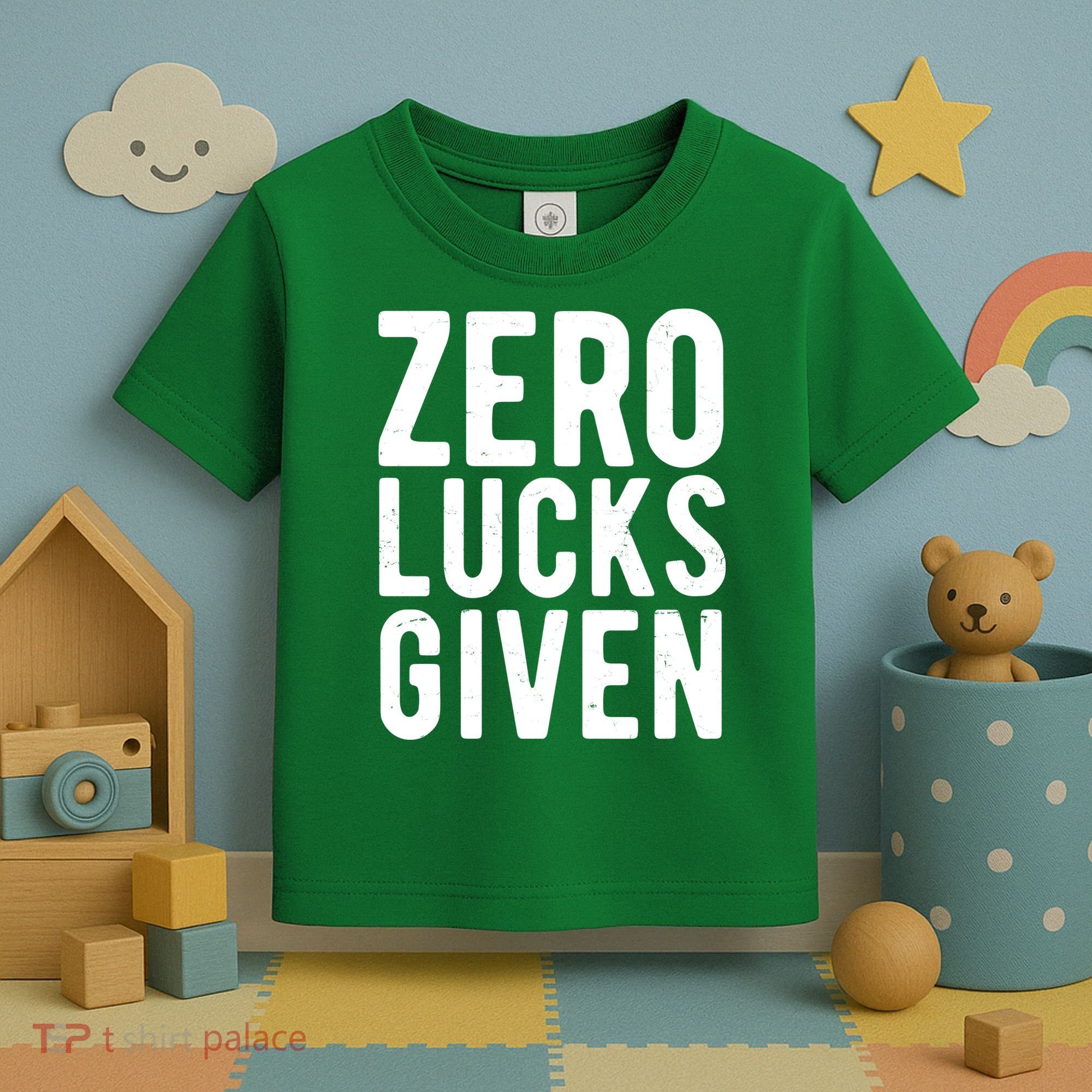 Zero Lucks Given St Patricks Day Toddler T-Shirt