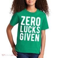 Zero Lucks Given St Patricks Day Kids T-Shirt thumb 2