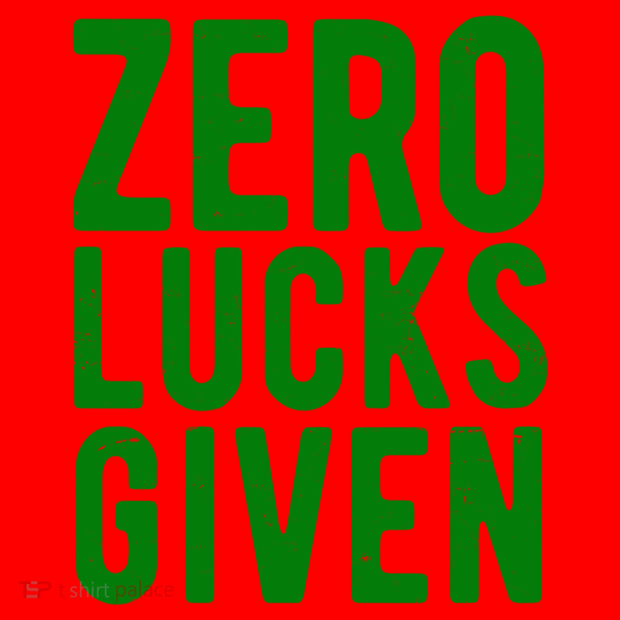 Zero Lucks Given St Patricks Day Santa Hat