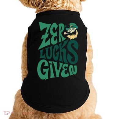 Zero Lucks Given St Patrick's Day Doggie Tank