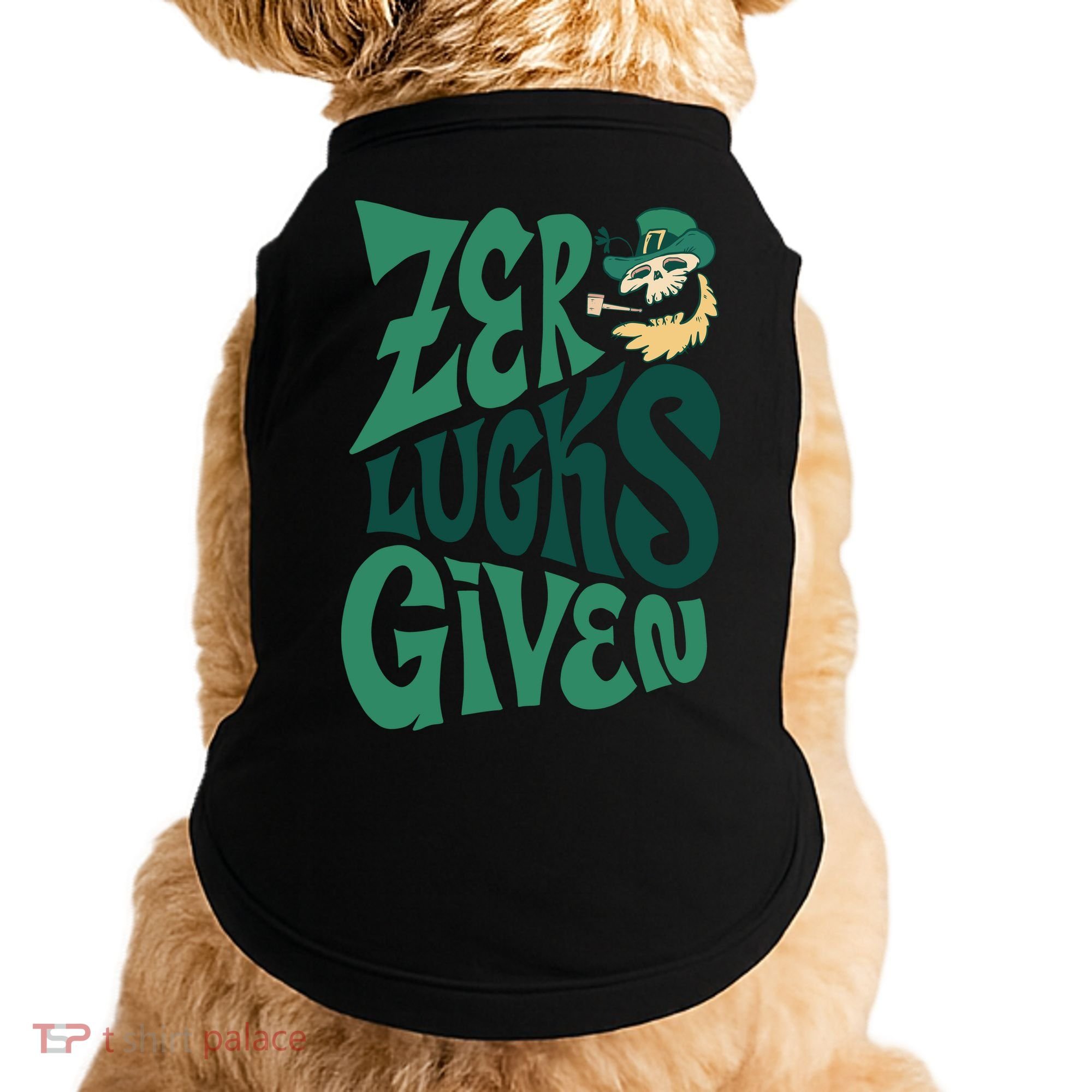 Zero Lucks Given St Patrick's Day Doggie Tank