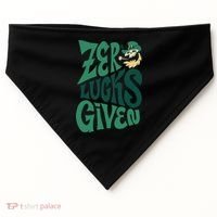 Zero Lucks Given St Patrick's Day USA-Made Doggie Bandana thumb 0