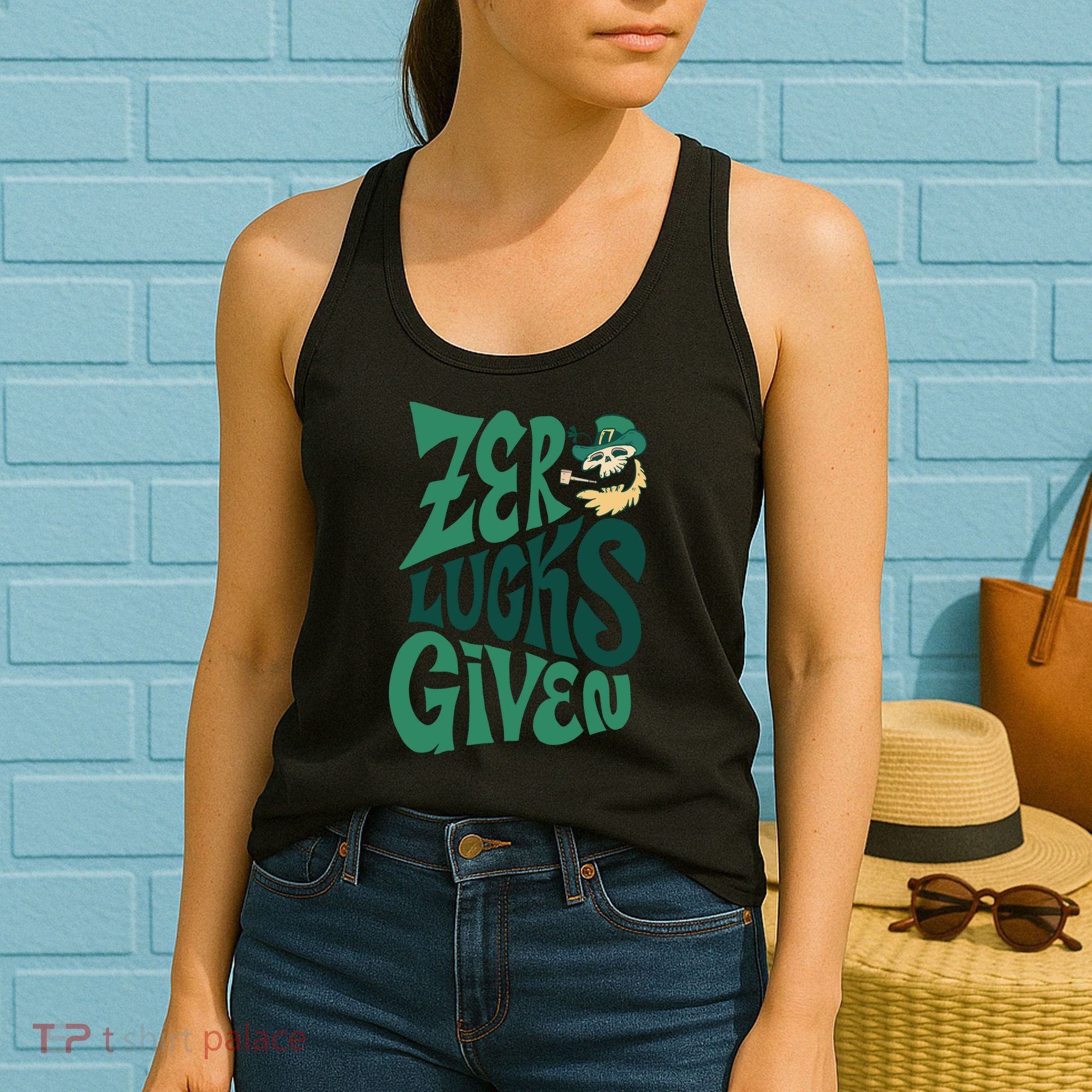 Zero Lucks Given St Patrick's Day Women's Tank Top