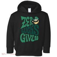 Zero Lucks Given St Patrick's Day Toddler Hoodie thumb 0