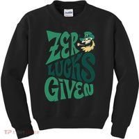 Zero Lucks Given St Patrick's Day Kids Sweatshirt thumb 0