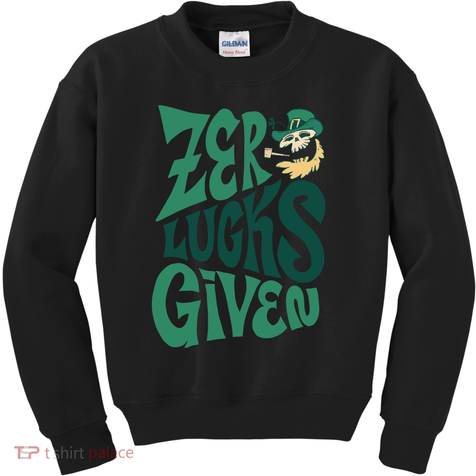 Zero Lucks Given St Patrick's Day Kids Sweatshirt
