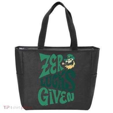 Zero Lucks Given St Patrick's Day Tote Bag