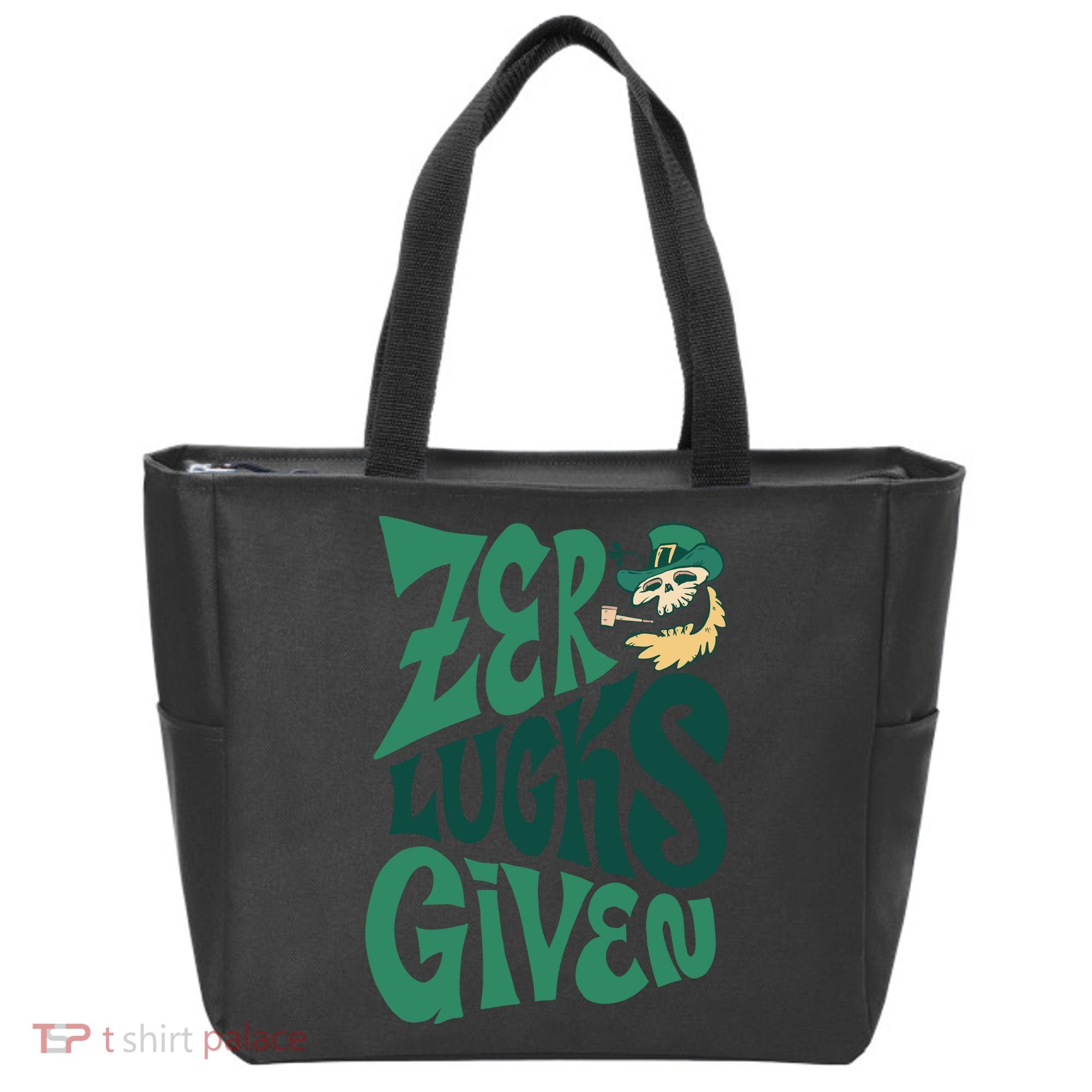 Zero Lucks Given St Patrick's Day Tote Bag