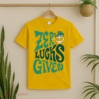 Zero Lucks Given St Patrick's Day T-Shirt thumb 2