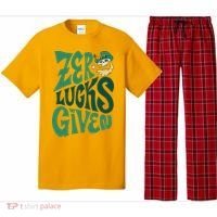 Zero Lucks Given St Patrick's Day Pajama Set thumb 0