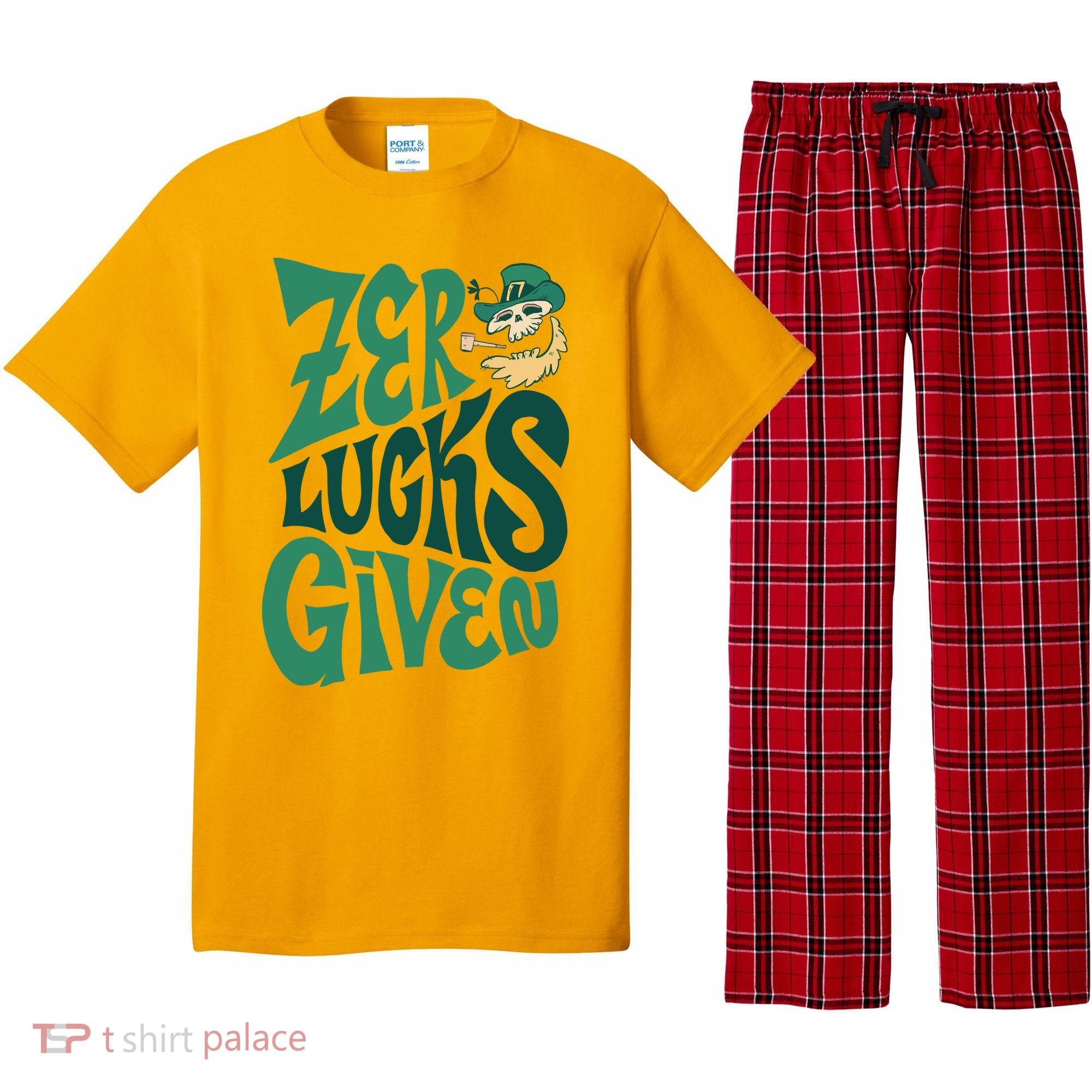 Zero Lucks Given St Patrick's Day Pajama Set