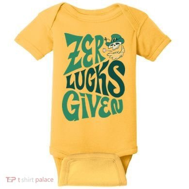 Zero Lucks Given St Patrick's Day Baby Bodysuit