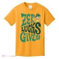 Zero Lucks Given St Patrick's Day Kids T-Shirt thumb 0