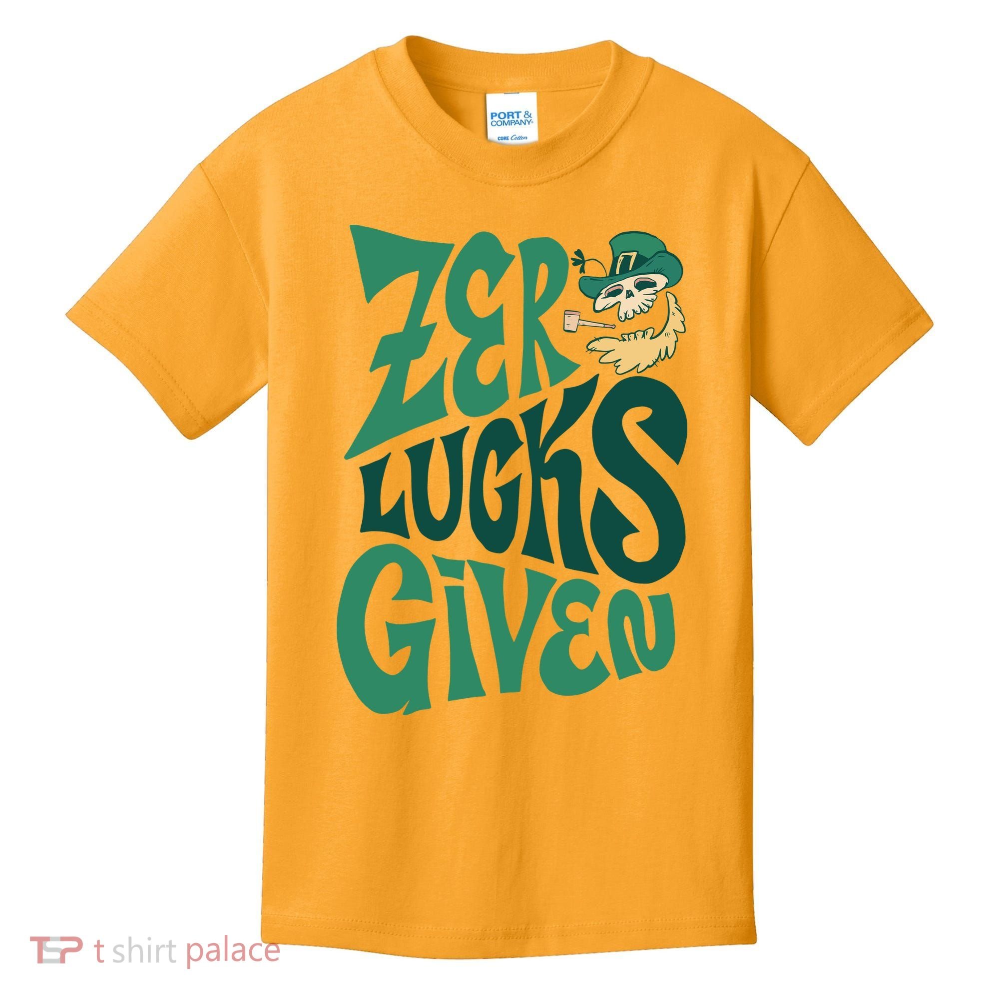 Zero Lucks Given St Patrick's Day Kids T-Shirt