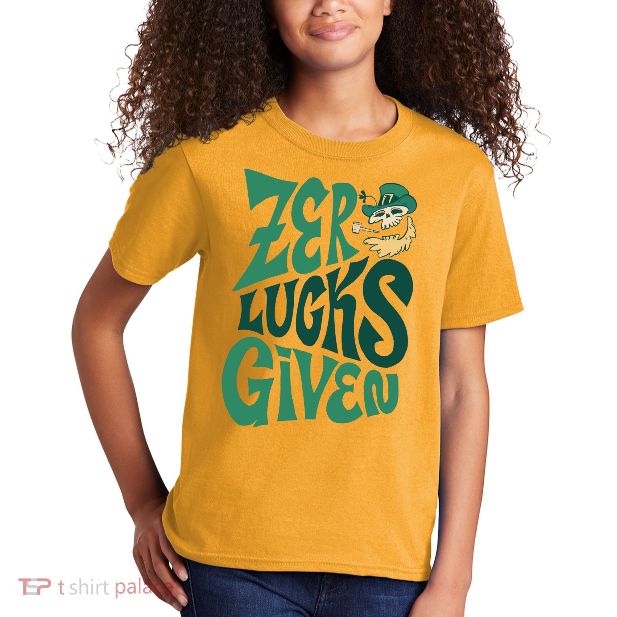 Zero Lucks Given St Patrick's Day Kids T-Shirt