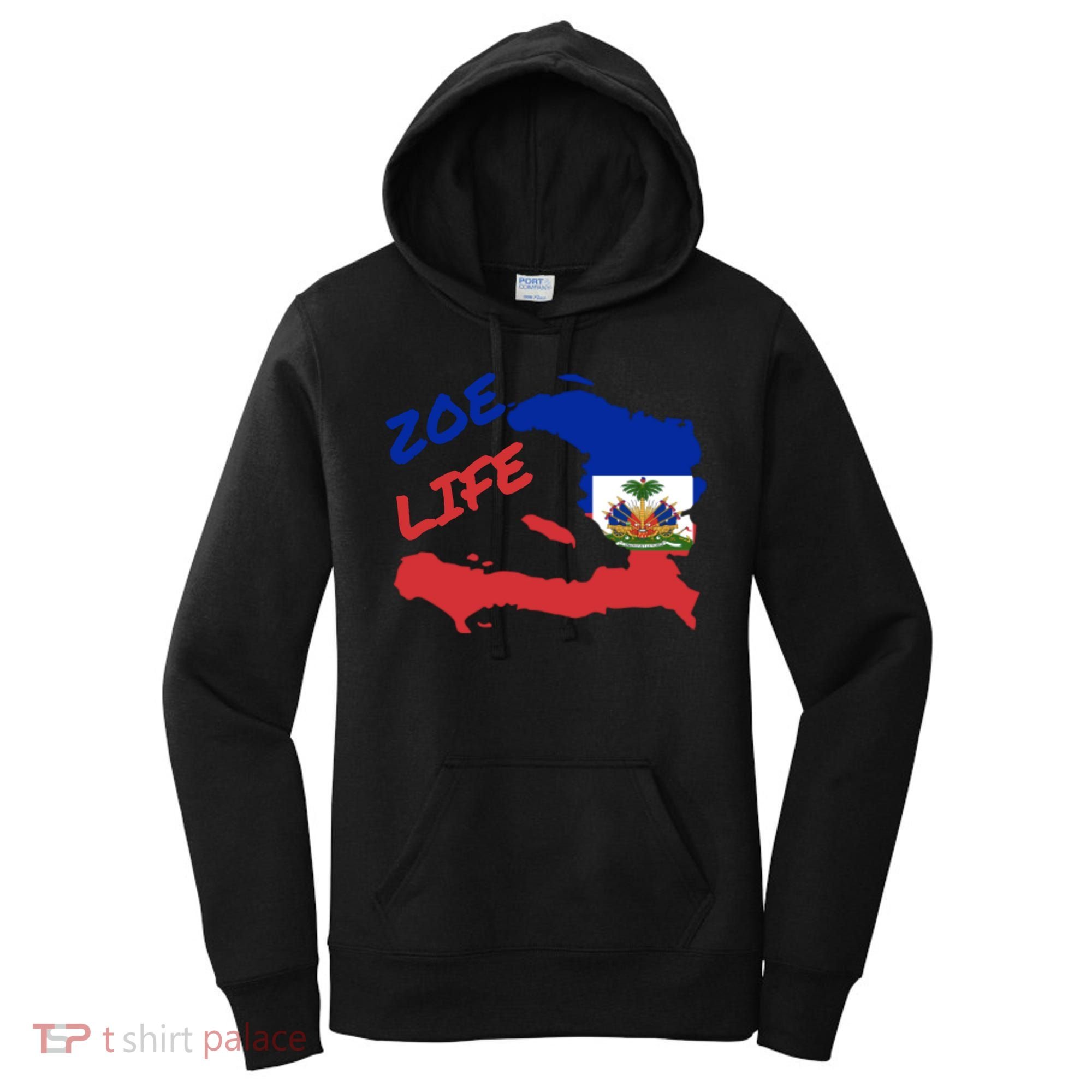 Zoe Life Haitian Pride For Haiti Flag Day Gift Ayiti Meaningful Gift Great Gift Women's Hoodie