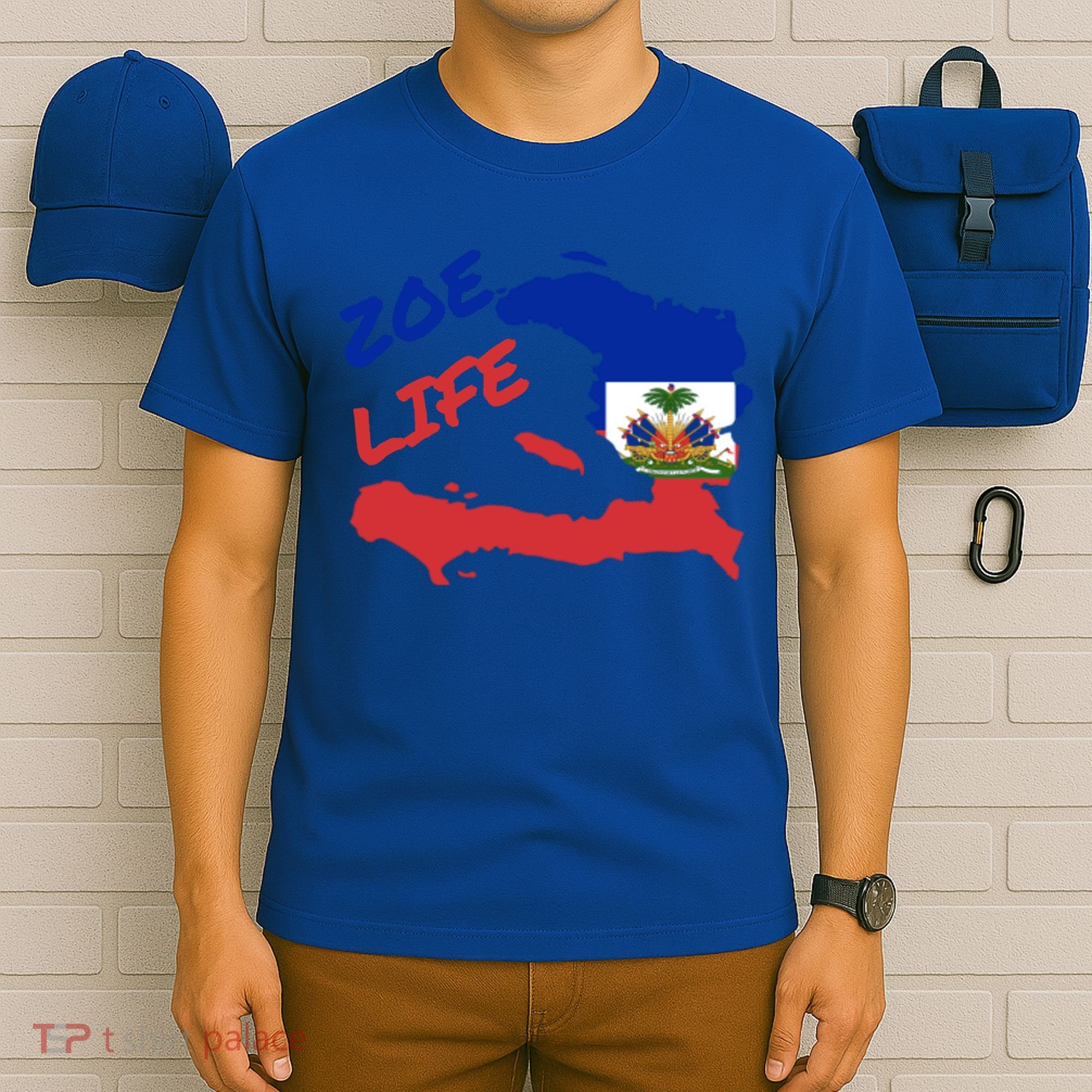 Zoe Life Haitian Pride For Haiti Flag Day Gift Ayiti Meaningful Gift Great Gift T-Shirt