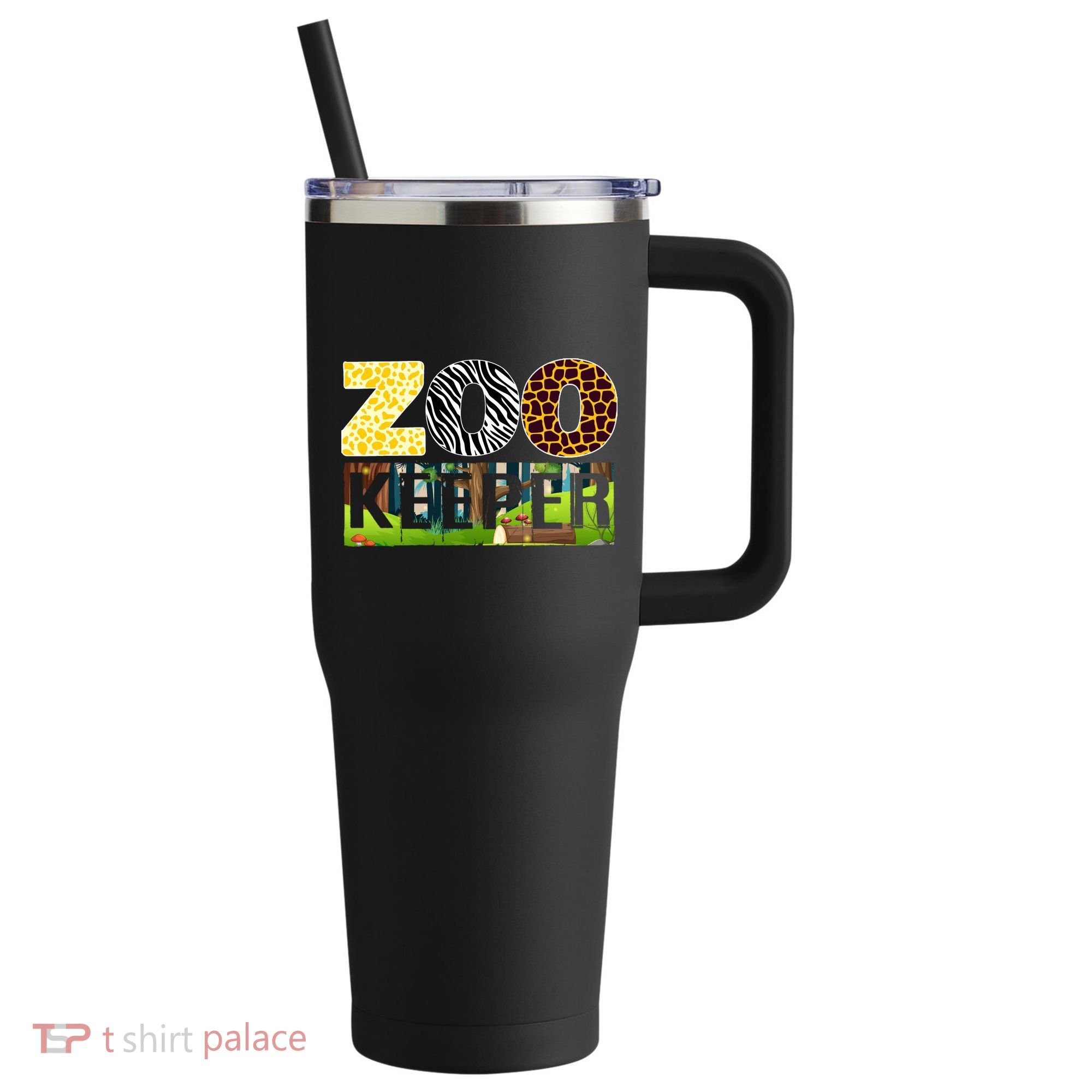 Zoo Life Of Zookeeper Accessories 40oz Vacuum Insulated Stainless Steel Travel Tumbler