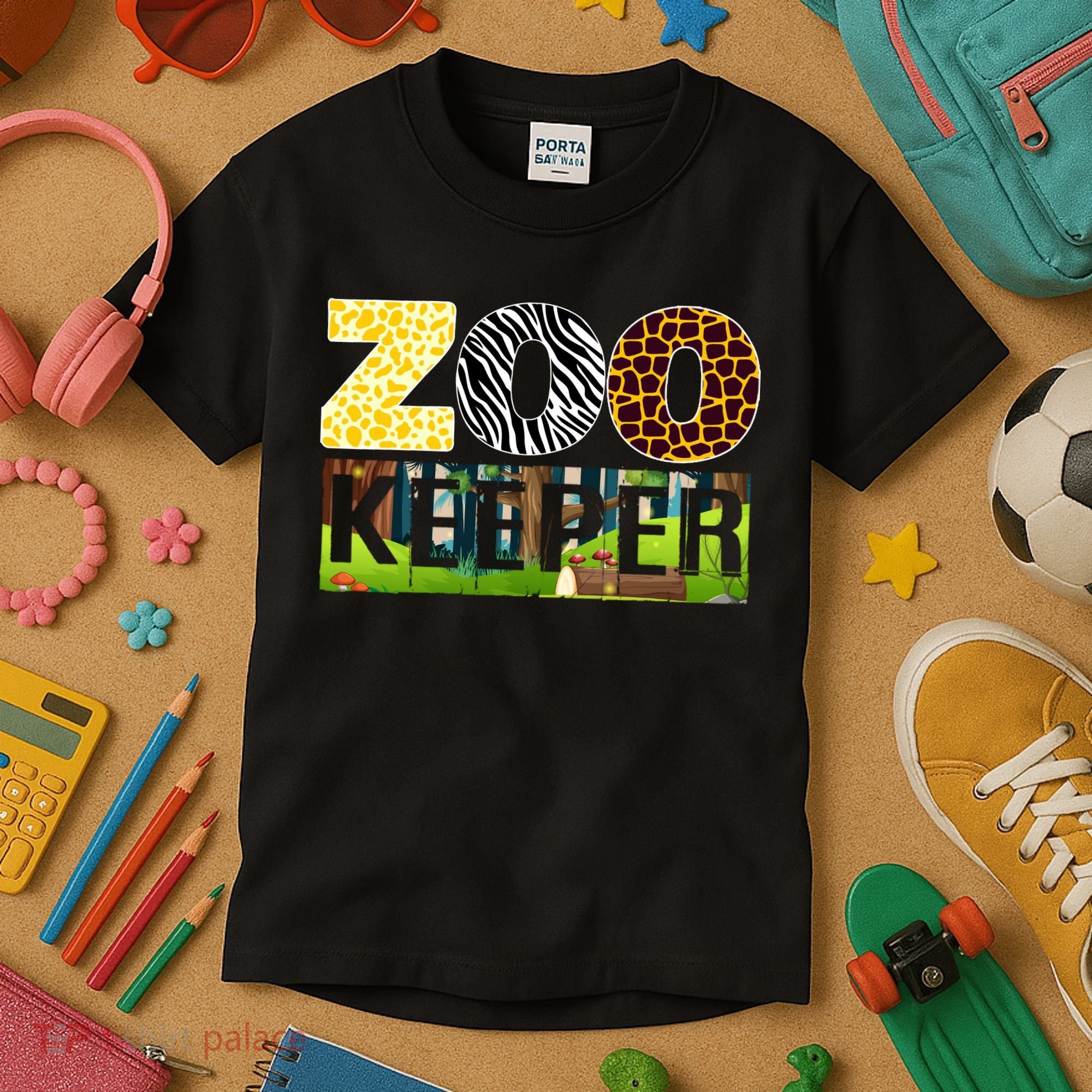 Zoo Life Of Zookeeper Accessories Kids T-Shirt