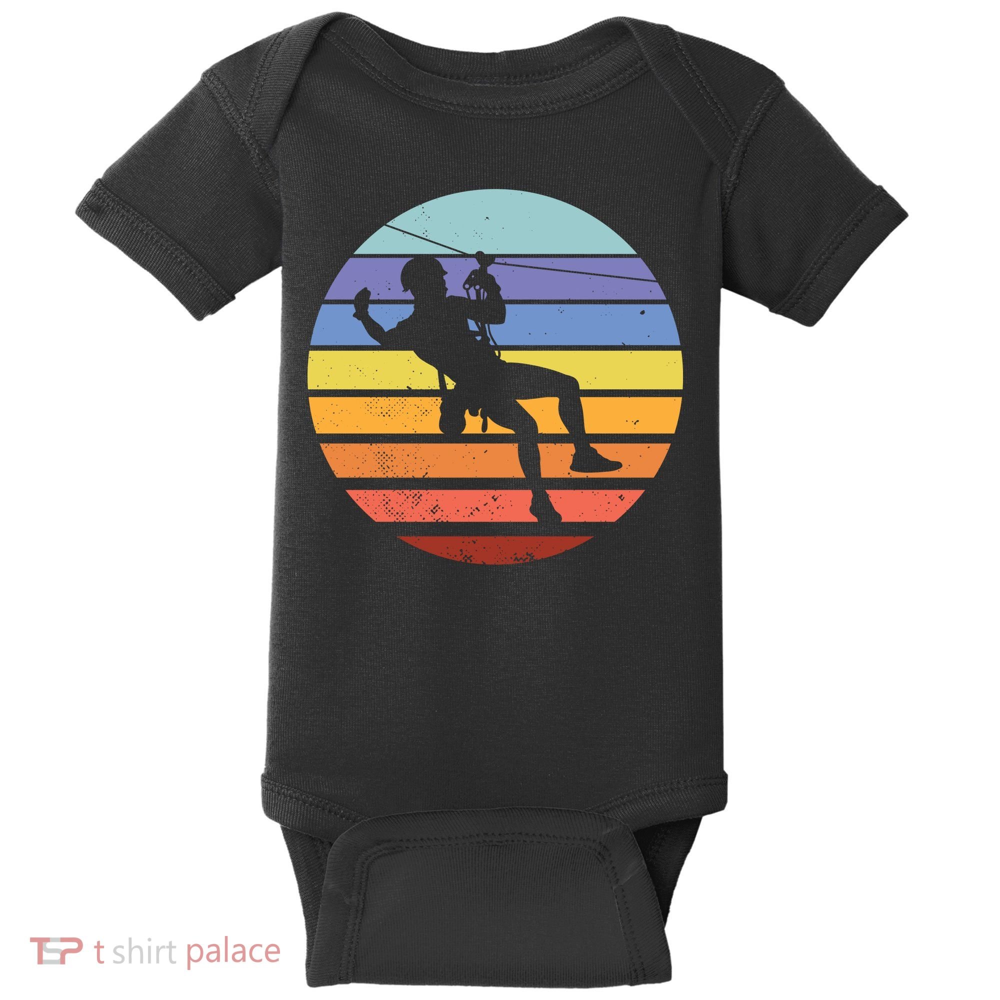 Zip Line Retro Baby Bodysuit