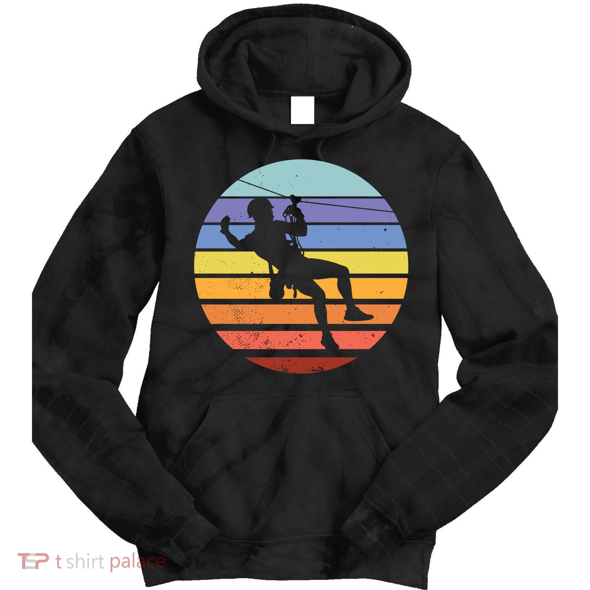 Zip Line Retro Tie Dye Hoodie