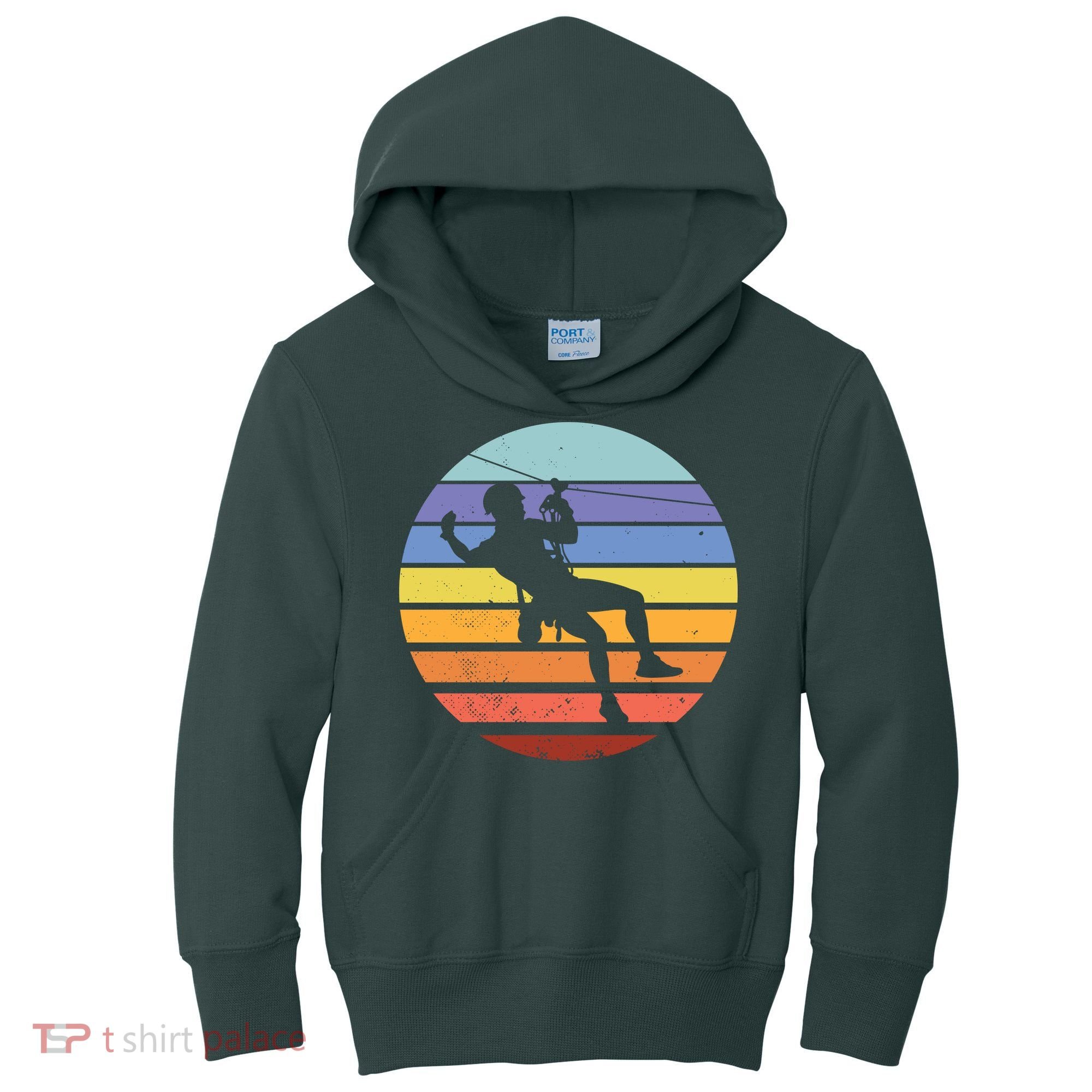 Zip Line Retro Kids Hoodie